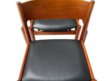 Four Mid-Century Modern Dining Room Chairs by Kurt Østervig for Sibast, 1960s